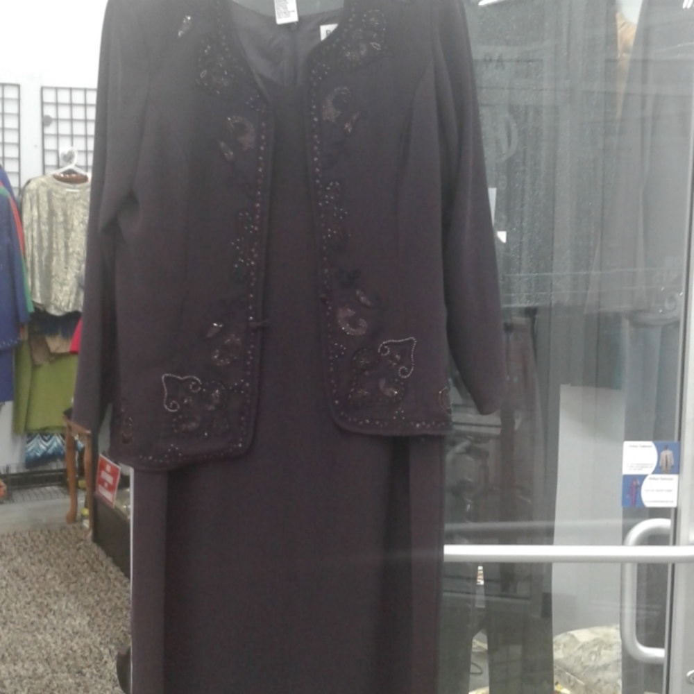 Dress in a matching jacket